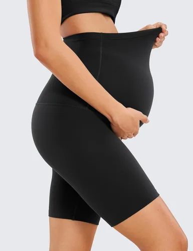 Miniatura 3 de CRZ YOGA Womens Butterluxe Maternity Yoga Shorts 6" - Over The Belly Pregnancy Workout Athletic Biker Shorts