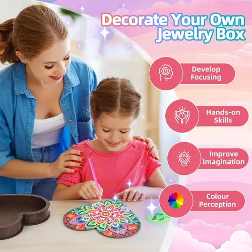 Miniatura 2 de Diakud Regalos para niñas de 6, 7, 8, 9, 10, 11 y 12 años, kits de arte de diamantes para niños de 8 a 12 años, juguetes para niñas de 10 a 12 años