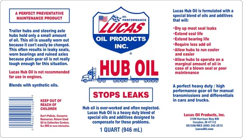 Miniatura 3 de Lucas Oil 10088, aceite para cubo, 1 cuarto de galón