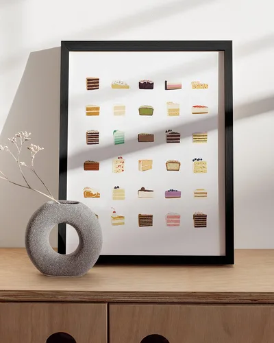 Miniatura 5 de HAUS AND HUES Piezas de arte de pared de cocina para tartas - Decoración de pastelería, regalo de chef, impresión de imagen de cocina