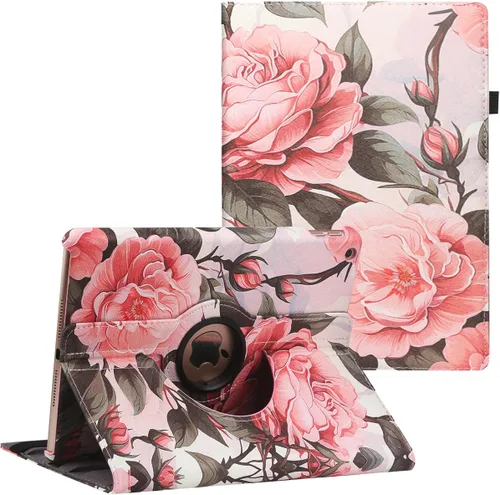 Miniatura 16 de Funda para iPad de 9.7 pulgadas 2018 2017/iPad Air 2 – Funda protectora con soporte giratorio de 360 grados, funda protectora inteligente