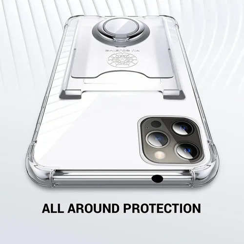 Miniatura 7 de Shields Up Funda diseñada para iPhone 8 Plus/iPhone 7 Plus, funda minimalista con tarjetero [3 tarjetas] y soporte de anillo, funda protectora
