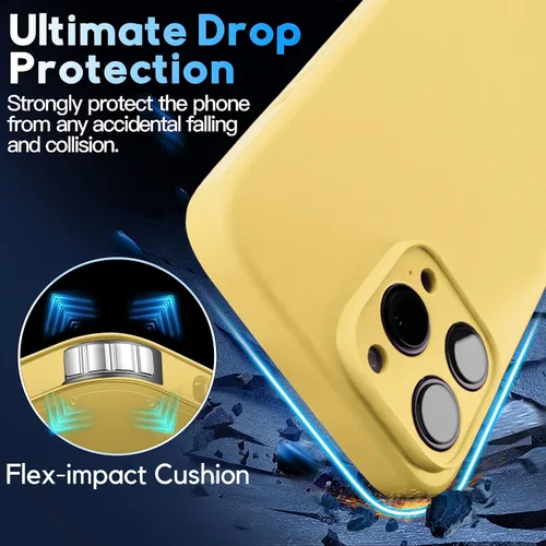 Miniatura 5 de Funda cruzada con cordón para iPhone 16, para el cuello, la muñeca, manos libres, correa ajustable y removible, de 160 cm, de silicona con Amarillo