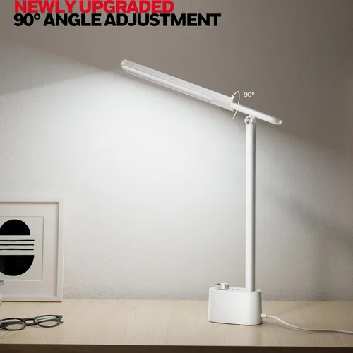 Miniatura 5 de Honeywell Lámpara de escritorio LED mejorada - H01 Pro Sunturalux™ Luz de escritorio plegable con puerto de carga USB A+C, lámpara de mesa regulable