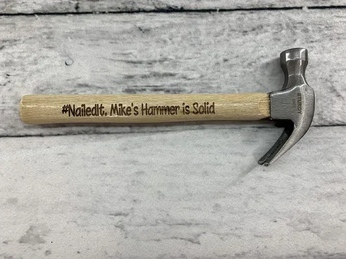 Miniatura 8 de Martillo de madera grabado para el día del padre, para nuestros proyectos futuros, herramienta de regalo