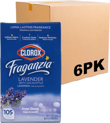 Miniatura 22 de Clorox Fraganzia - Hojas de secadora suavizantes de tela, reductoras de arrugas y antiestáticas, para ropa con gran olor, suaviza telas, aroma Océano