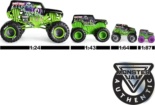 Miniatura 6 de Monster Jam - Camión monstruo oficial de Calavera, vehículo de colección fundido a presión, escala 1:24, juguetes para niños de 3 años en adelante