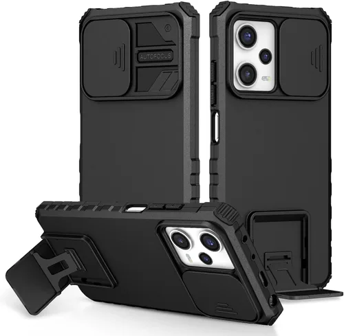 Miniatura 86 de Funda compatible con Xiaomi Redmi Note 12 Pro 4G Dimensional Soporte Ventana Deslizante Teléfono Móvil Funda Protectora a Prueba de Golpes Funda