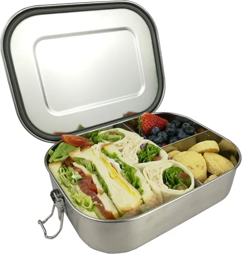 Miniatura 9 de UPTRUST Contenedor Bento de acero inoxidable a prueba de fugas para el almuerzo, lonchera Bento de 40 onzas para niños o adultos, caja de embalaje