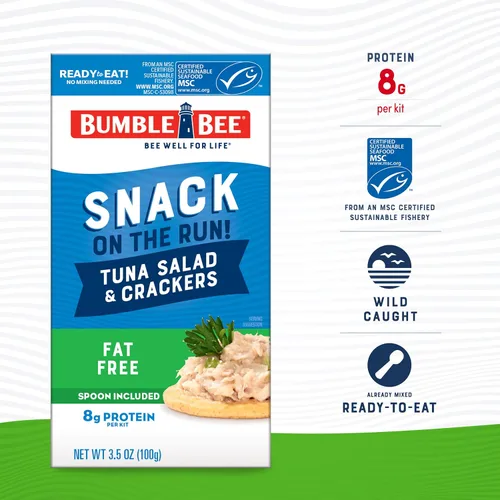 Miniatura 2 de Ensalada de atún Bumble Bee con galletas saladas - Sin grasa - 3.5 oz (Paquete de 3)