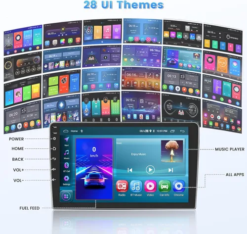 Miniatura 4 de [DSP y EQ] 2G+64G Carplay Radio para VW Volkswagen Beetle 2004-2010, pantalla táctil de 9 pulgadas para VW Beetle Car Stereo Wireless
