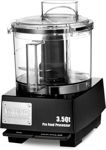 Miniatura 7 de Waring Procesador de alimentos comercial, capacidad de 3.5 cuartos de galón, motor de 1 caballo de fuerza, picador de verduras para cocinas