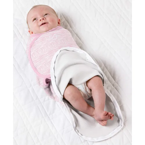 Miniatura 6 de SwaddleMe Natural Position - Manta envolvente 2 en 1 con cremallera fácil de cambiar, tamaño pequeño/mediano, 0-3 meses, paquete de 1