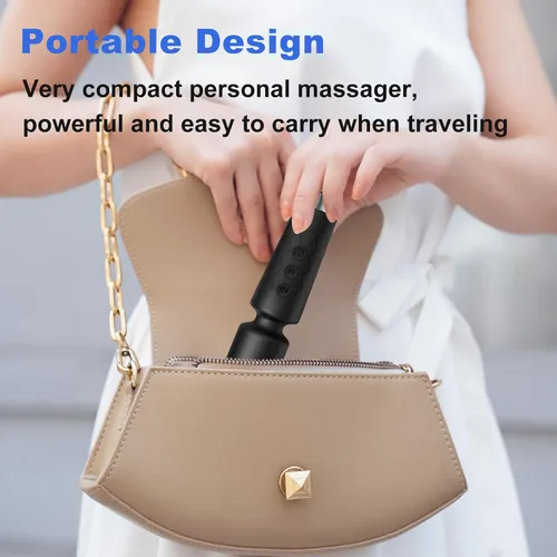 Miniatura 2 de Personal Massager, Micro Wireless Massager, Powerful Combination of Functions, Waterproof and Portable, Suitable for Neck, Leg and Hand Pain, Deep