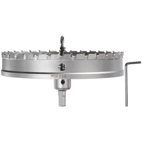 HARFINGTON Cortador de carburo para sierra de agujero de metal, 7.283 in de diámetro para acero inoxidable, metal