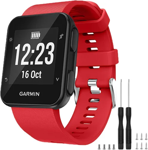 Miniatura 20 de GVFM banda compatible con Garmin Forerunner 35, silicona suave correa de repuesto para reloj inteligente Garmin Forerunner 35, se ajusta a muñeca