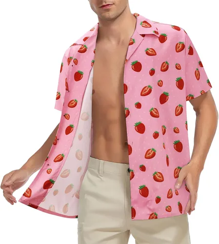 Miniatura 40 de Camisa hawaiana para hombre, con estampado floral, cómoda, con botones, casual, manga corta, ropa de playa para hombre