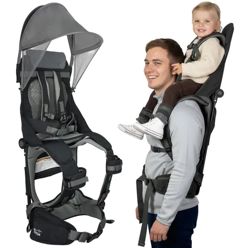 WIPHA Mochila de Senderismo para Bebé, Mochila de Hombro Ligera para Niños Pequeños con Protección Solar, Mochila de Silla para Niños de 6 Meses a 2