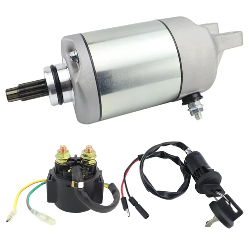 Arrancador y relé e interruptor para Honda TRX300EX Fourtrax 300 EX 93-00, TRX300EX Sportrax 300 EX 01-06, FourTrax SporTrax TRX300EX 300 EX Starter