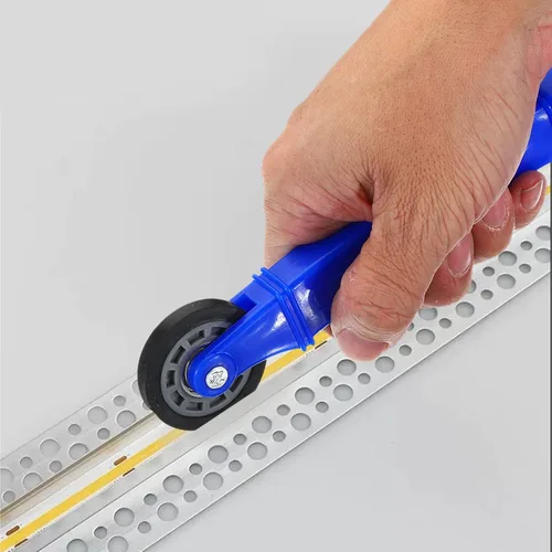 Miniatura 5 de PATIKIL Herramienta de rodillo de canal de tira LED, ruedas planas con mango de plástico, herramienta de instalación rápida para tira de LED