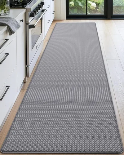 Miniatura 38 de DEXI Alfombrillas de Cocina Acolchadas Anti Fatiga, 17x59, Alfombra de Pasillo para Estar de Pie Impermeable, Espuma Viscoelástica Cómoda Acolchada