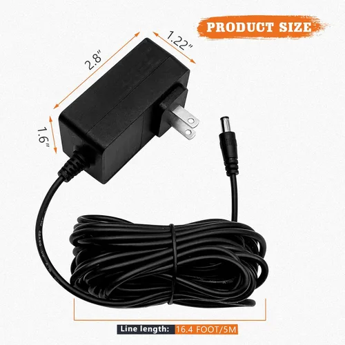 Miniatura 2 de YAOAWE Adaptador de corriente de repuesto para parrilla Char-Griller Gravity Fed 980 y E6480 Akorn Auto-Kamado Charcoal Grill, pieza de cable