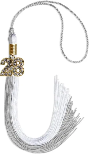 Miniatura 202 de Endea Graduation Borla de doble color con dije dorado (negro/oro brillante, 2022)