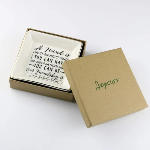 Miniatura 4 de JoycuFF Regalos de amistad para mujeres, amigas, plato para anillos, bandeja de joyería de amistad, regalos únicos para mejor amiga, mejor amiga