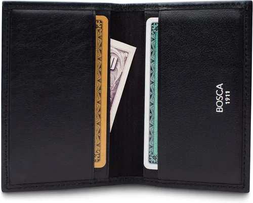 Miniatura 5 de Bosca Estuche para tarjetas de llamadas para hombre, Negro