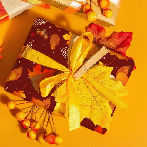 Miniatura 7 de Bloc de papel de 24 hojas con tema de Acción de Gracias, papel decorativo de doble cara de 12 x 12 pulgadas, papel de patrón de otoño, paquete