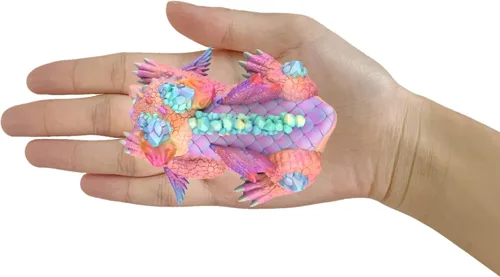 Miniatura 3 de Crystal Dragon Baby - Molde de silicona de resina epoxi 3D para manualidades de azúcar de fondant, decoración de pasteles, arcilla polimérica, yeso