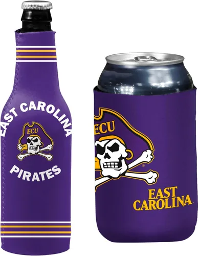 Miniatura 21 de College Team Color Logo Can & Bottle Holder Insulator Beverage Cooler Set