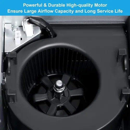 Miniatura 4 de JOEAONZ Ventilador de escape para baño de 110 CFM muy silencioso con carcasa de metal, ventilador de techo de ventilación con gran capacidad