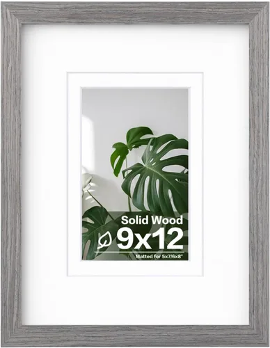 Miniatura 154 de Egofine - Portarretratos de 4 x 6 pulgadas, de madera maciza con plexiglás, para fotos de 3.5 x 5 con paspartú o de 4 x 6 sin paspartú, para colocar