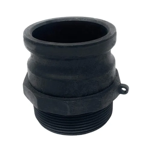 Miniatura 10 de Gloxco Polipropileno tipo F leva y ranura de montaje, adaptador Camlock macho de 2" x 2" macho NPT (CAM-20-F-PP)
