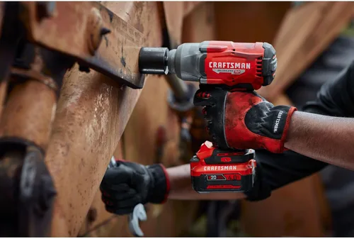 Miniatura 7 de CRAFTSMAN Llave de impacto V20 RP, inalámbrica, sin escobillas, alto par, 1/2 pulgada, batería de 4Ah y cargador incluidos (CMCF940M1)