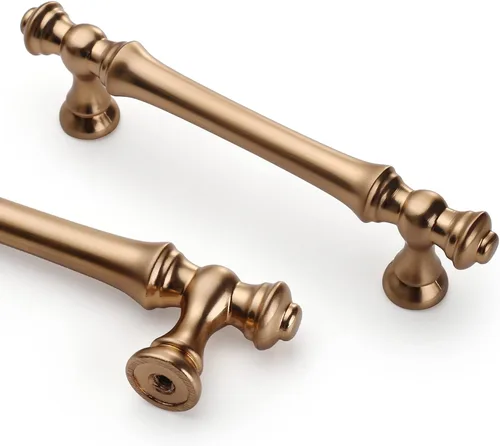 Miniatura 29 de Asidrama 1 paquete de 3 pulgadas (2.992 in) de latón cepillado, tiradores dorados para gabinete de cocina, accesorios para gabinetes de cocina