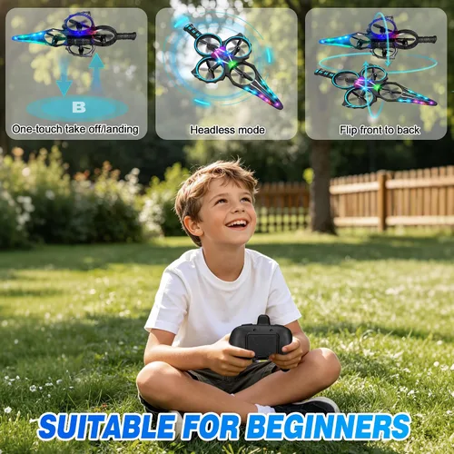 Miniatura 5 de Flying Sword - Avión RC para niños y adultos de 8 a 16 años, aviones de control remoto con luz, aviones de control remoto con luz, juguete de chorro