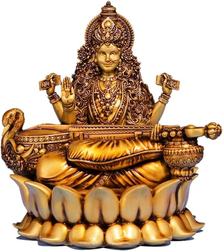 Miniatura 9 de Artarium Shri Durga MATA Idol Estatua antigua Sherawali MATA Shri Vaishno Devi Maa Durga MATA Idol para tablero de automóvil y decoración