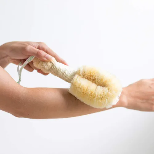 Miniatura 8 de GranNaturals Cepillo de sisal para piel y cuerpo para baño y ducha Fibras naturales para mejorar la circulación sanguínea, exfoliar la piel