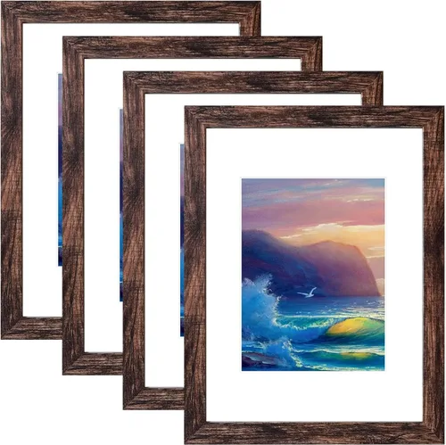Miniatura 14 de SESEAT Portarretratos negros de 8 x 10 pulgadas para pared o mesa, para exhibir fotos de 8 x 10 pulgadas con paspartú o de 9 x 11 pulgadas sin