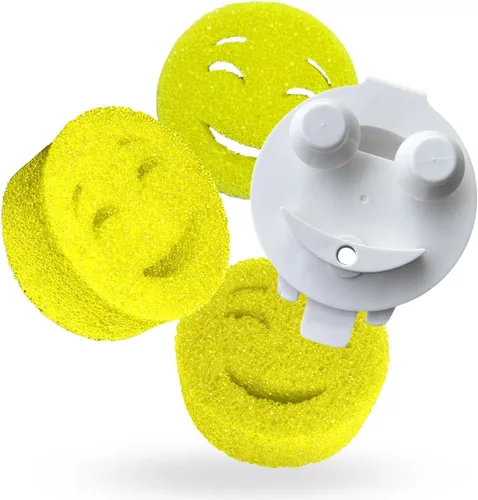 Miniatura 12 de Smilyeez Recambio de esponja punteada azul sin plástico para Scotch-Brite's Dishwand Recambio de 10 unidades con adaptador