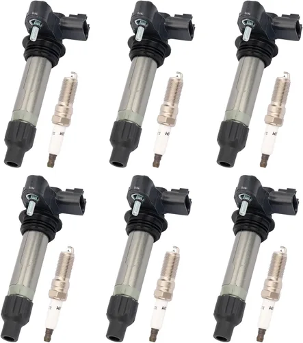 Juego de 6 bobinas de encendido y bujías UF569 para Buick Enclave 2010-2020, para Cadillac 2008-2015 CTS, para Chevy Camaro 2010-2015, Equinoccio