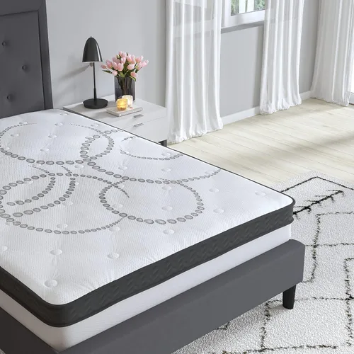 Miniatura 8 de Merrick Lane Luna - Colchón híbrido tamaño Queen de 10 pulgadas, espuma certificada CertiPUR-US y colchón de resortes ensanchados en una caja