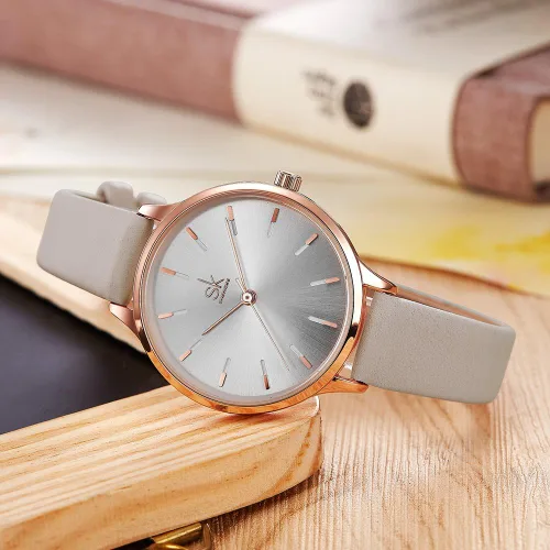 Miniatura 3 de SK Reloj de pulsera de cuarzo para mujer, elegante, ultrafino, resistente al agua