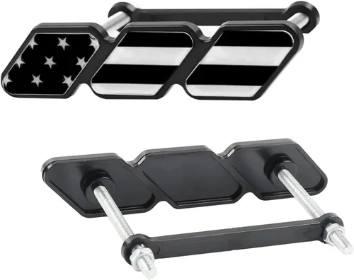 Miniatura 4 de Paquete de 1 Emblema de Insignia de Parrilla Tricolor Decoración, Accesorios de Malla Frontal de Automóvil, Compatible con Toyota 4Runner Tacoma