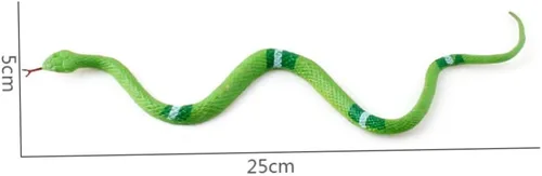 Miniatura 2 de Rubber Snake Realistic Snake Toy Rainforest Reptile for Party Favors Garden Props 12 Pcs