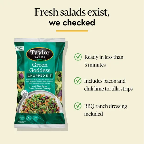 Miniatura 6 de Taylor Farms Kit de ensalada picada Green Goddess 10oz
