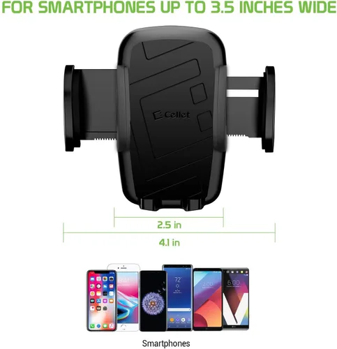 Miniatura 8 de Cellet Soporte telescópico para teléfono de coche – Soporte ajustable para tablero de instrumentos y parabrisas para teléfonos inteligentes
