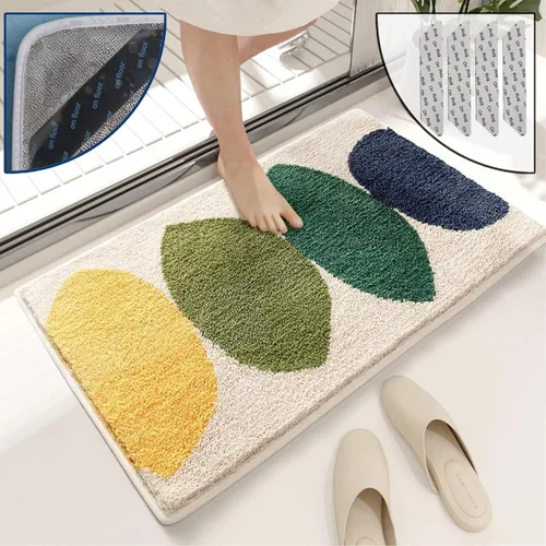 Miniatura 9 de Alfombras de baño de lujo, de 0.78 pulgadas de grosor, extra suaves, absorbentes, no se desprende, se lavan a máquina, alfombra de felpa lanuda Aa001